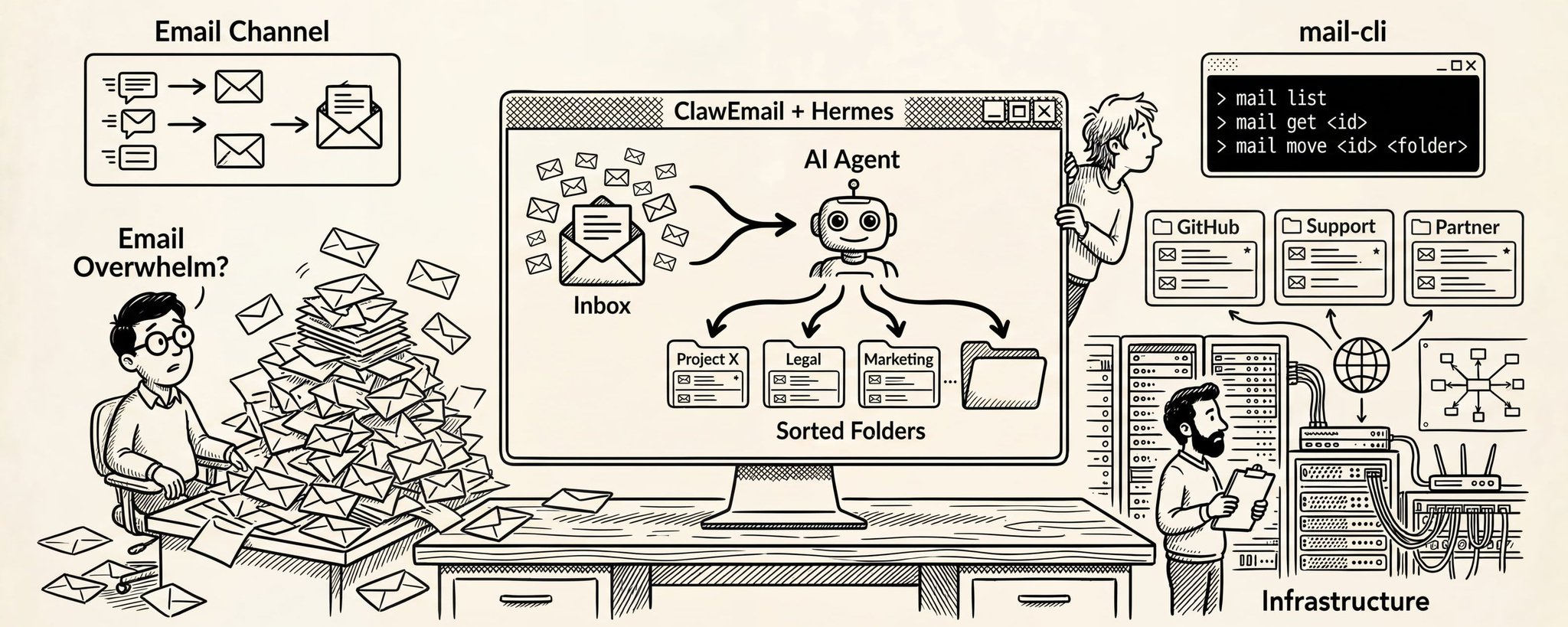 给 Agent 发工资前，先给它一个工作邮箱 ：在 Hermes 上跑通 ClawEmail 的这段实践（前200名可体验）