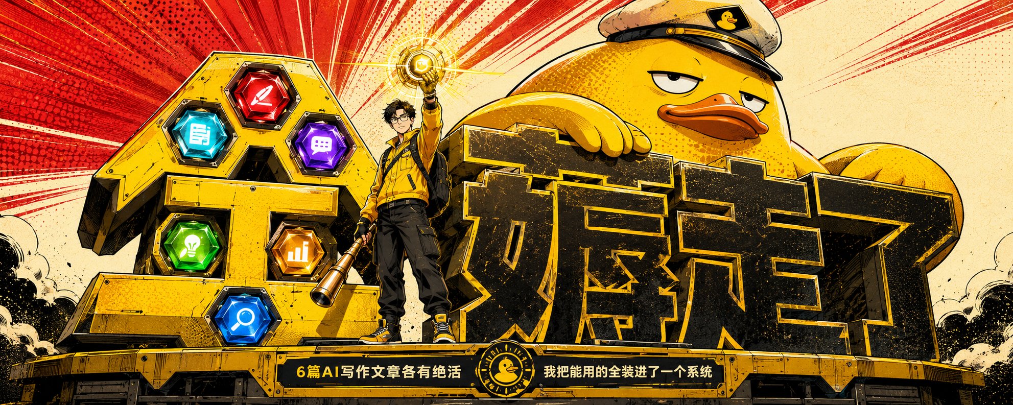 我把全X最火的6篇AI写作方法拆了，拼了个大怪物