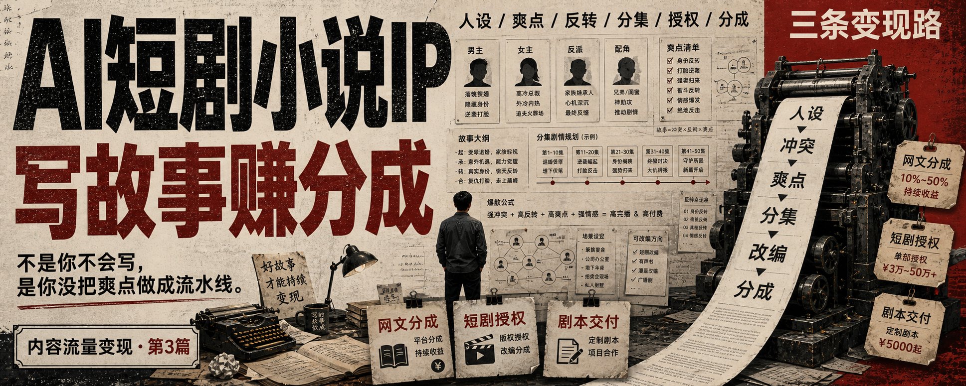 内容变现第三篇·AI短剧/小说IP变现
