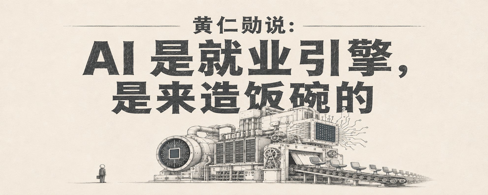 黄仁勋说：AI 是就业引擎，是来造饭碗的