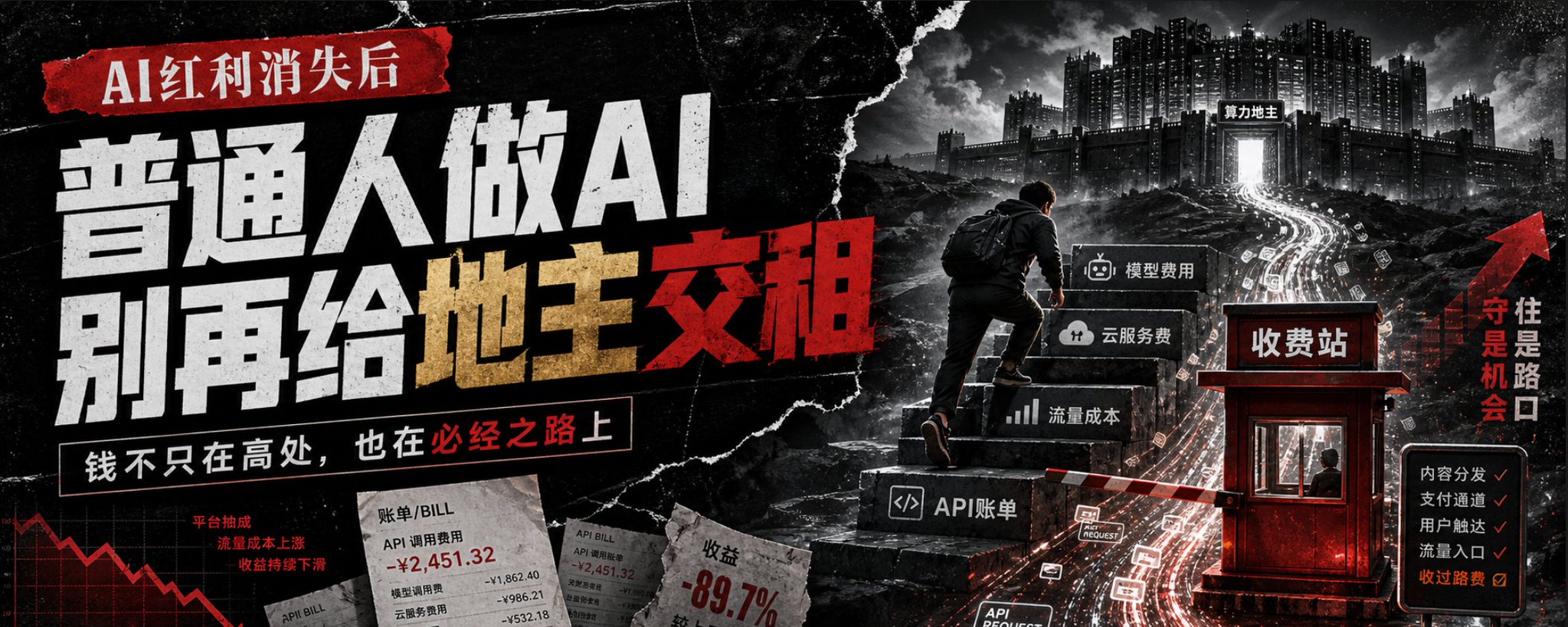 别想着当 AI 地主，去找收费站