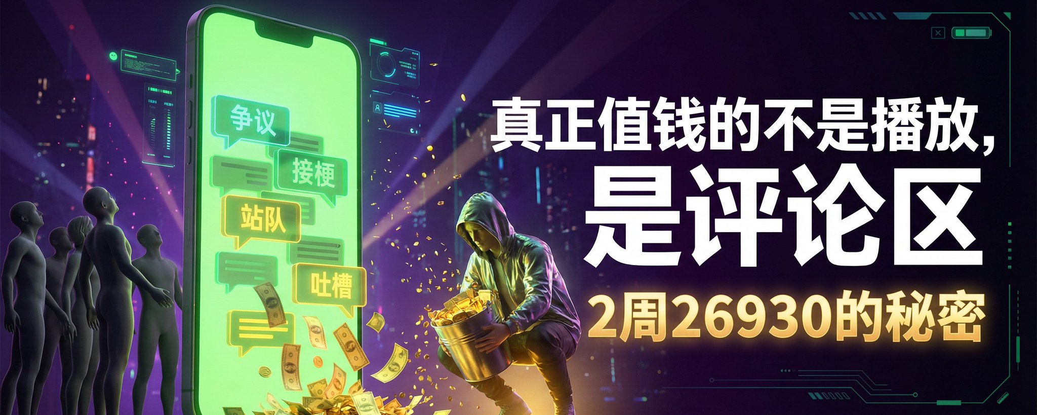 他发了几条 AI 视频 两周赚了 2w$ 99%的人看到的是热闹 只有1%的人看懂的打法揭秘