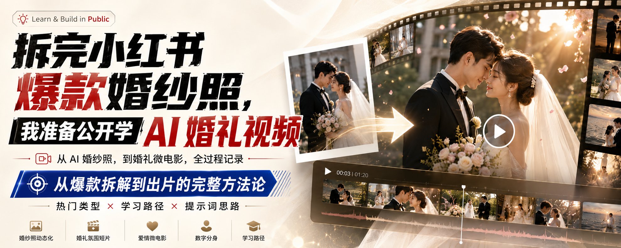 从爆款 AI 婚纱照，到 AI 婚礼视频：公开我的学习和实战全过程