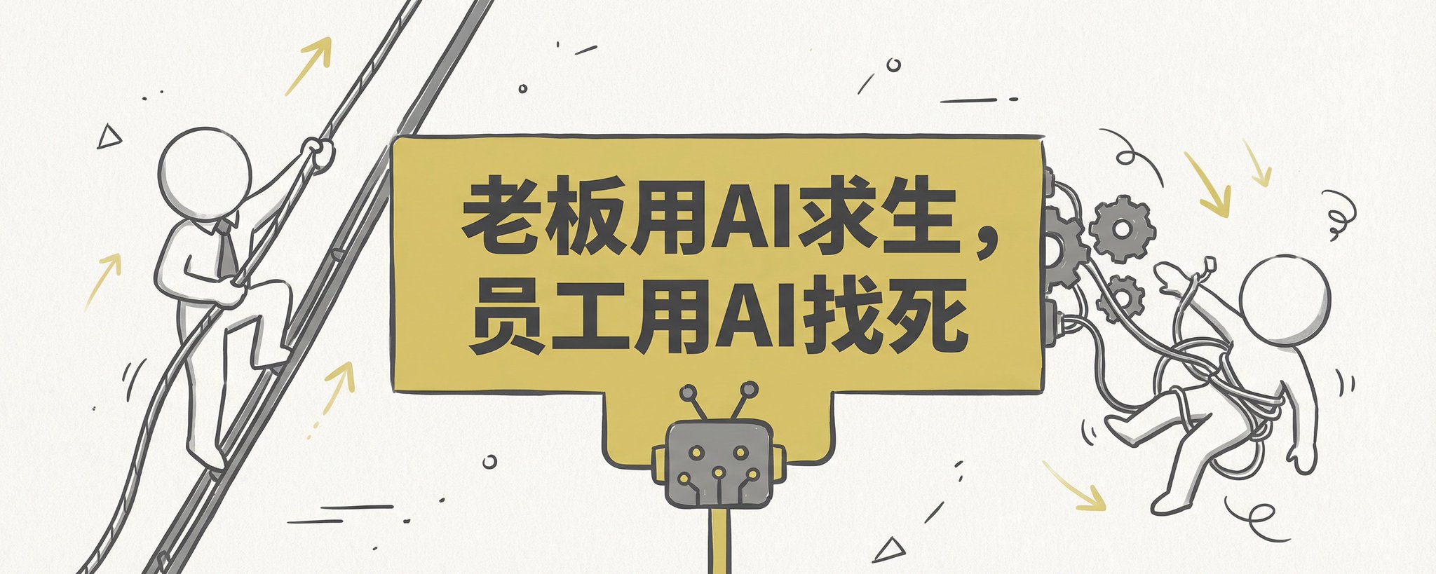 AI 时代的魔幻现实：老板向左，员工向右，一个用了求生，一个用了找死