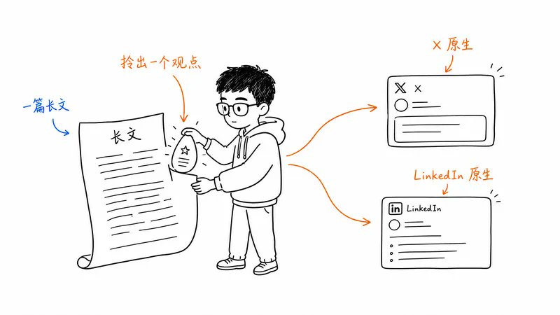 开源：把自己“博客转推文”蒸馏成一个 Agent Skill