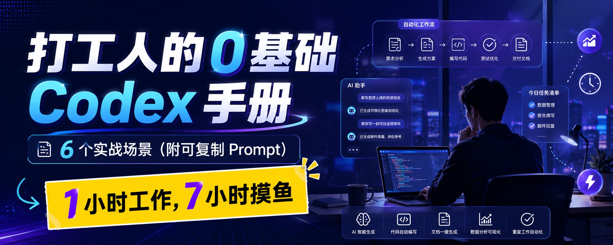 打工人的 0 基础 Codex 手册：6 个实战场景（附可复制 Prompt）