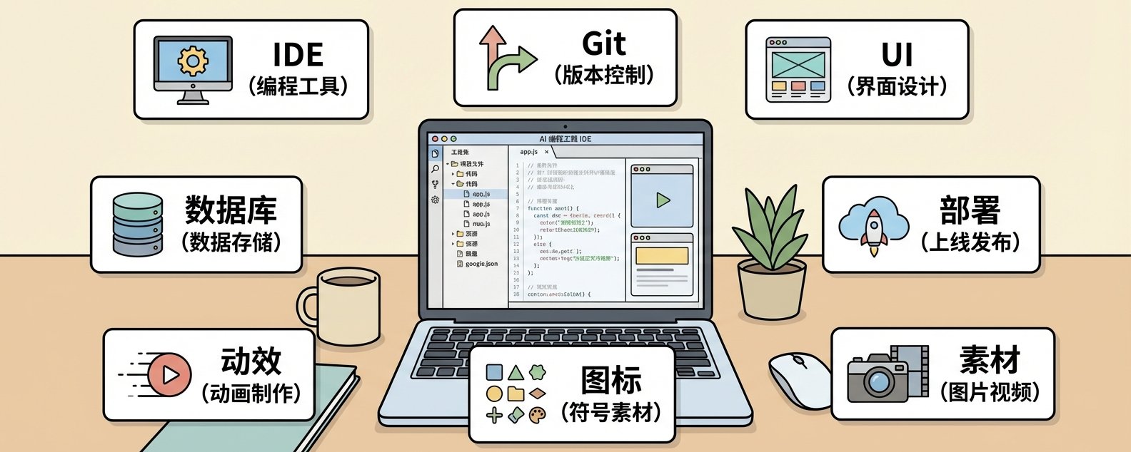 想开始 vibe-coding，先把这 8 个工具放上桌面