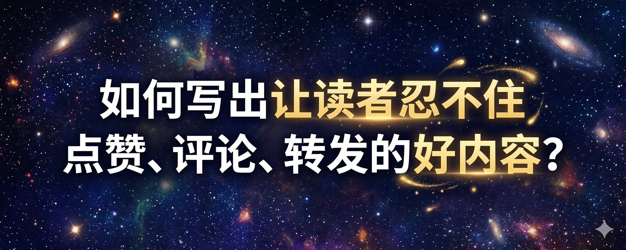 如何写出让读者忍不住点赞、评论、转发的好内容？