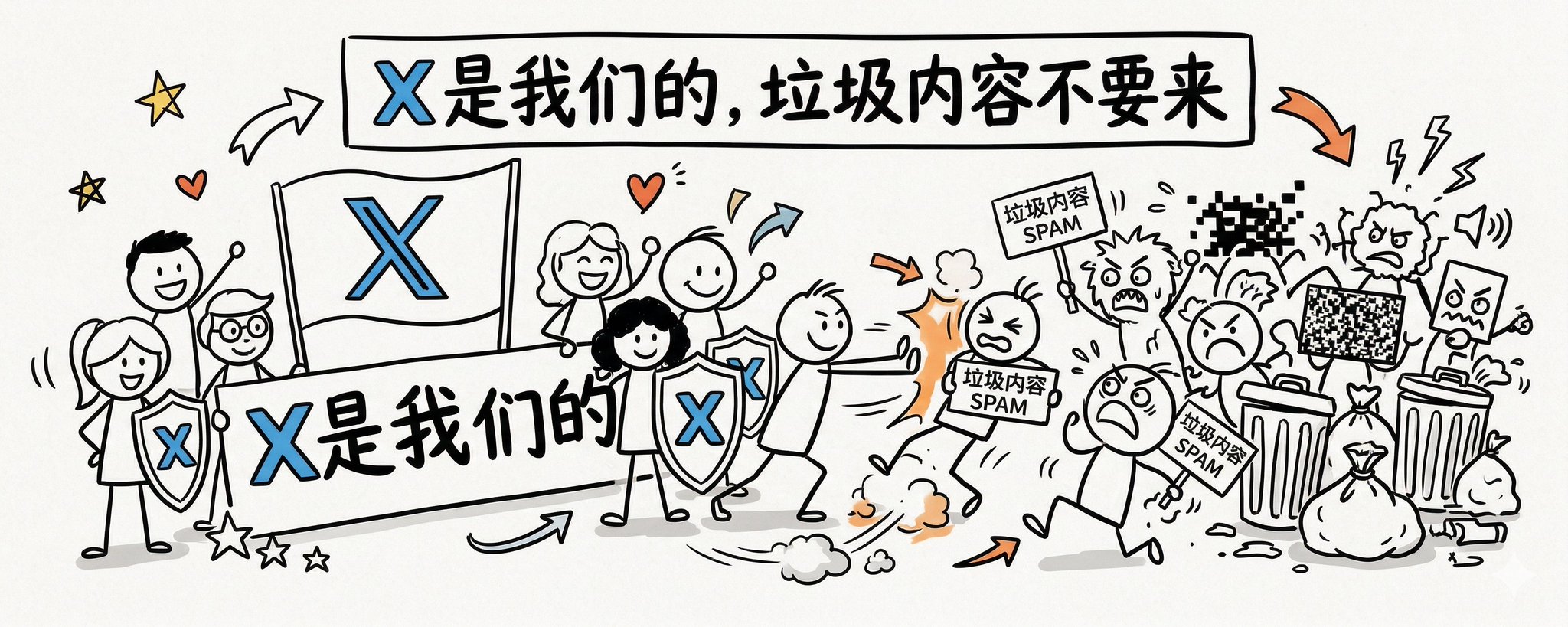 我走了很远的路，才在X上遇见你们，然后有大佬让我滚？
