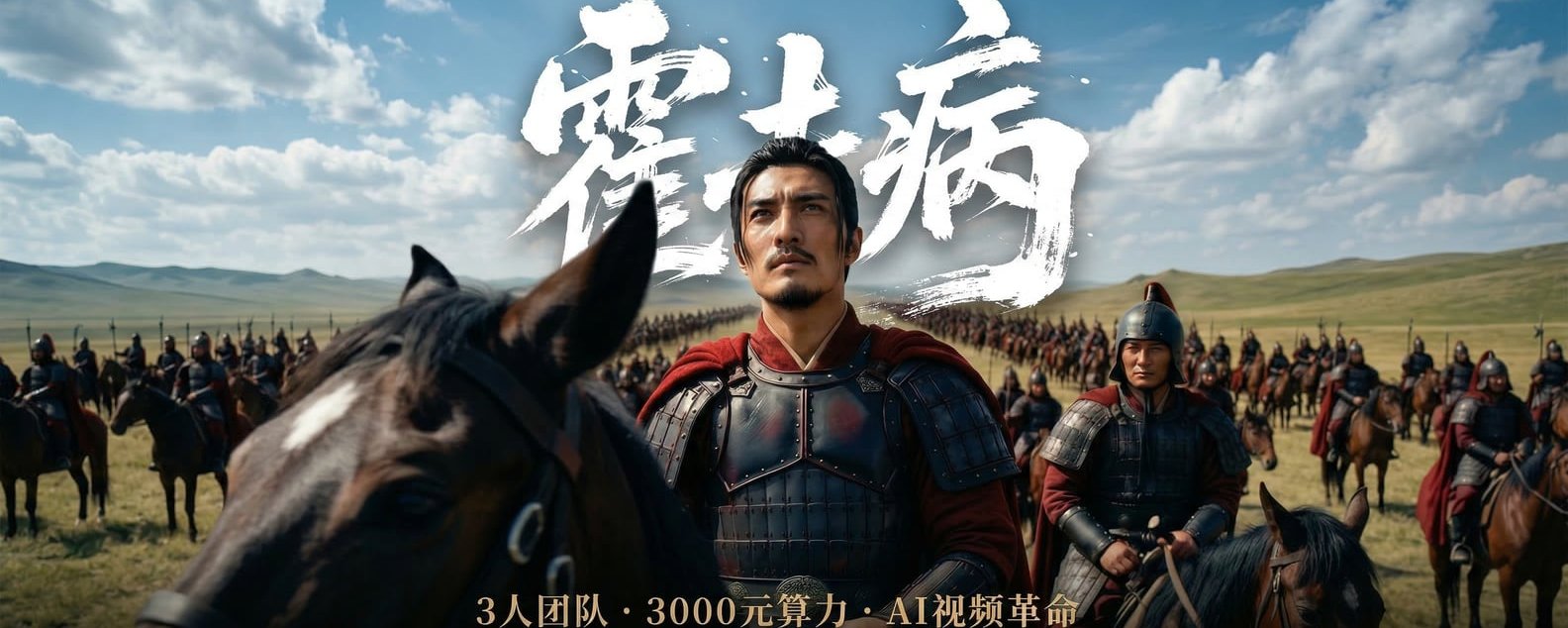 AI短片《霍去病》：3000元算力成本背后的技术革命