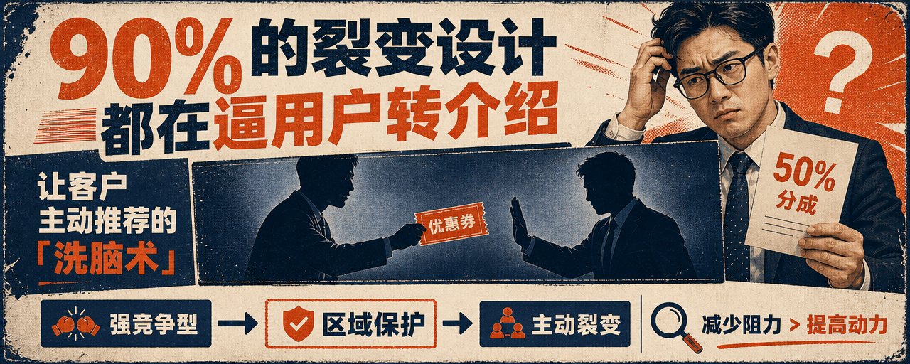 为什么给了 50% 分成，用户还是不愿意转介绍？