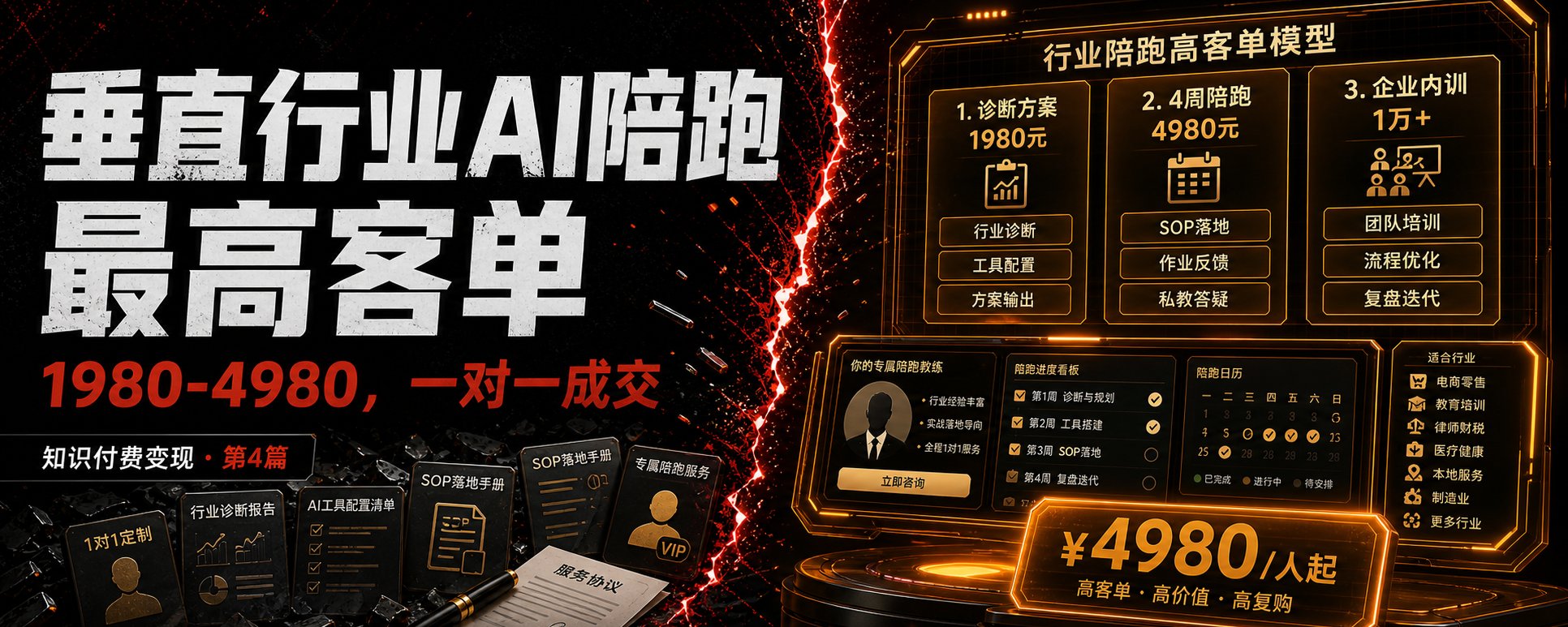 知识变现第四篇·行业AI陪跑收入10000+