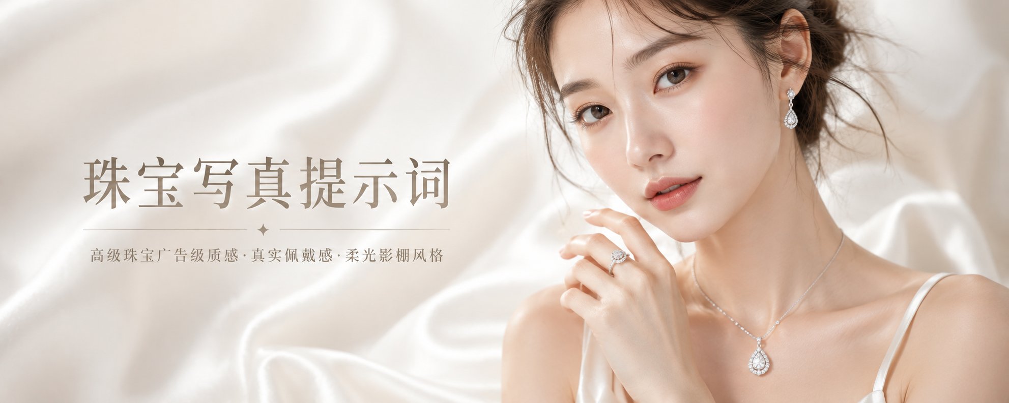 美人自有光，珠宝只添彩
