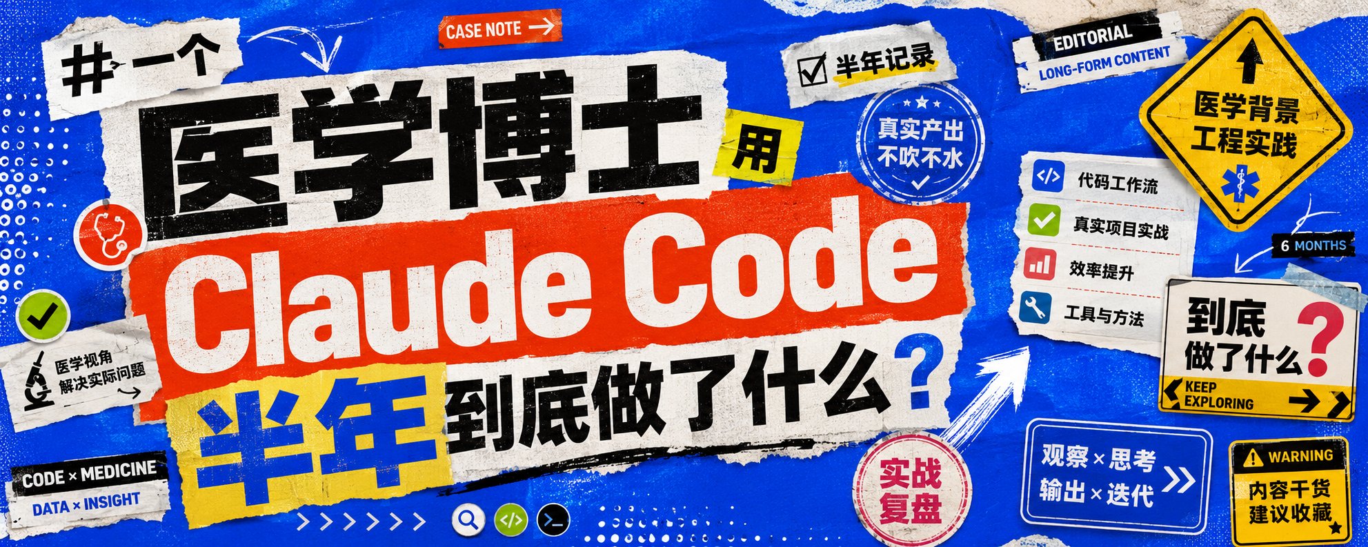 一个医学博士用 Claude Code 半年到底做了什么