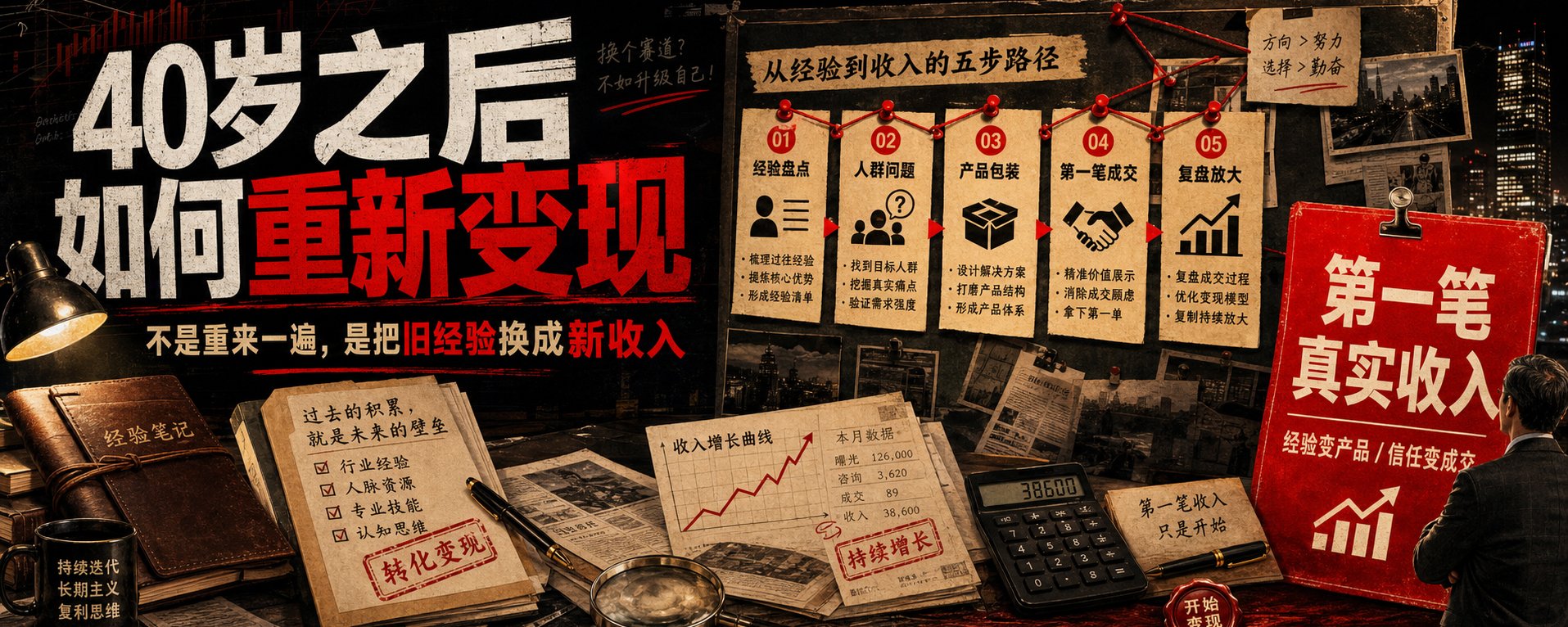 中年人变现·40岁以后我们如何重新变现