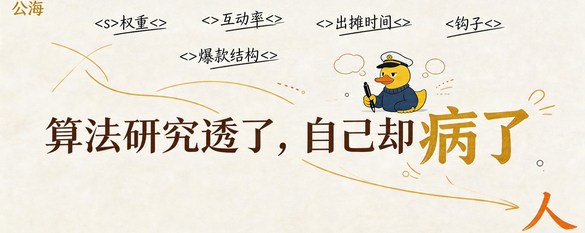 我起了三个号、研究透了算法，自己却病了——直到我想明白一件事