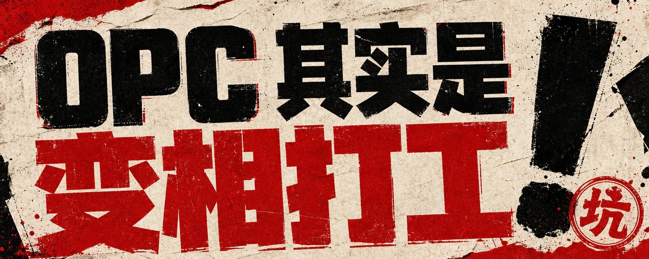 都在鼓励做 OPC，但没人告诉你这8个陷阱