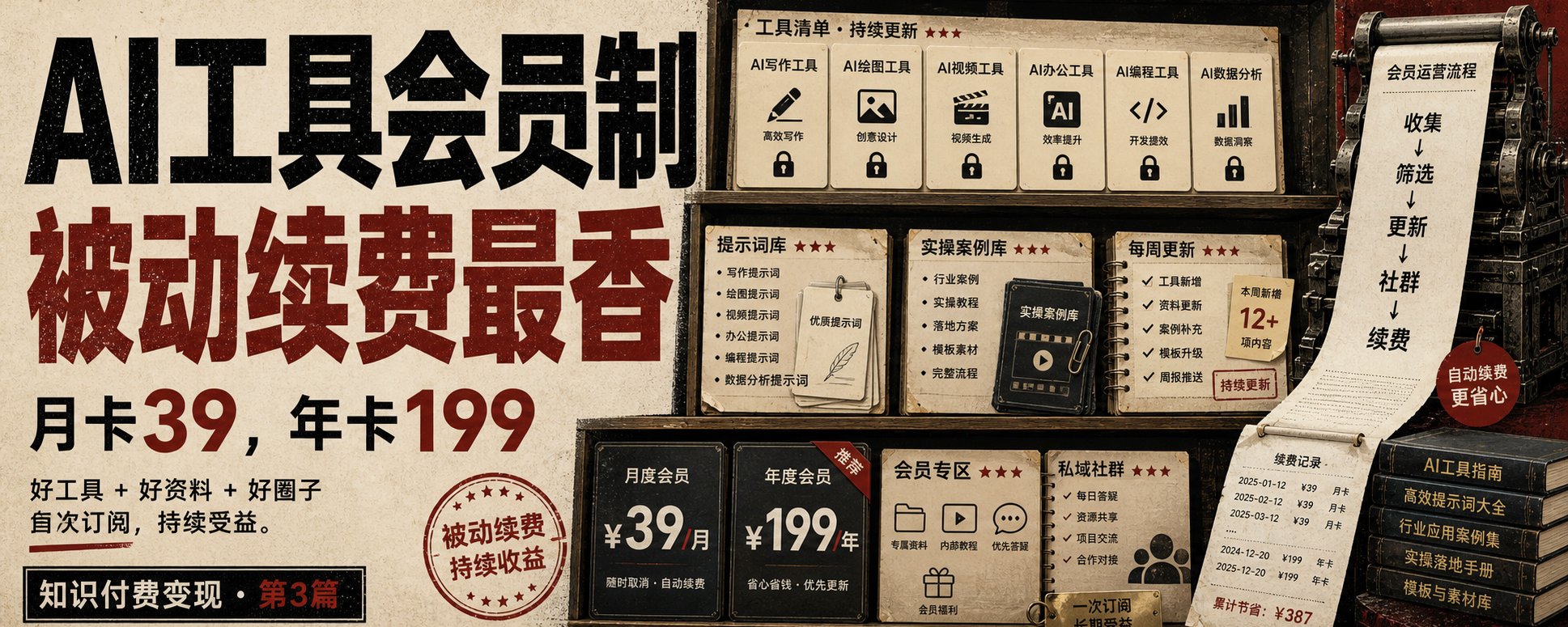 知识付费第三篇·好工具+好资料+好圈子，首次订阅，持续受益