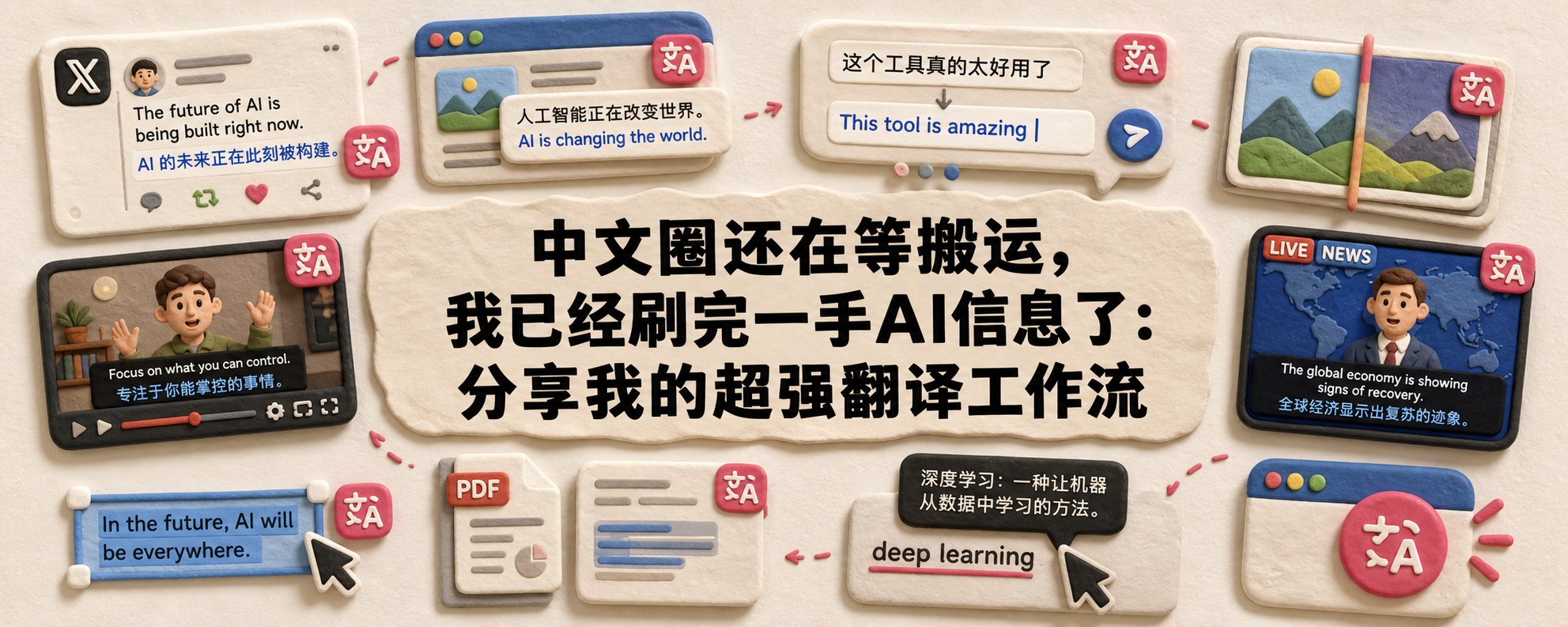 中文圈还在等搬运，我已经刷完一手AI信息了：分享我的超强翻译工作流