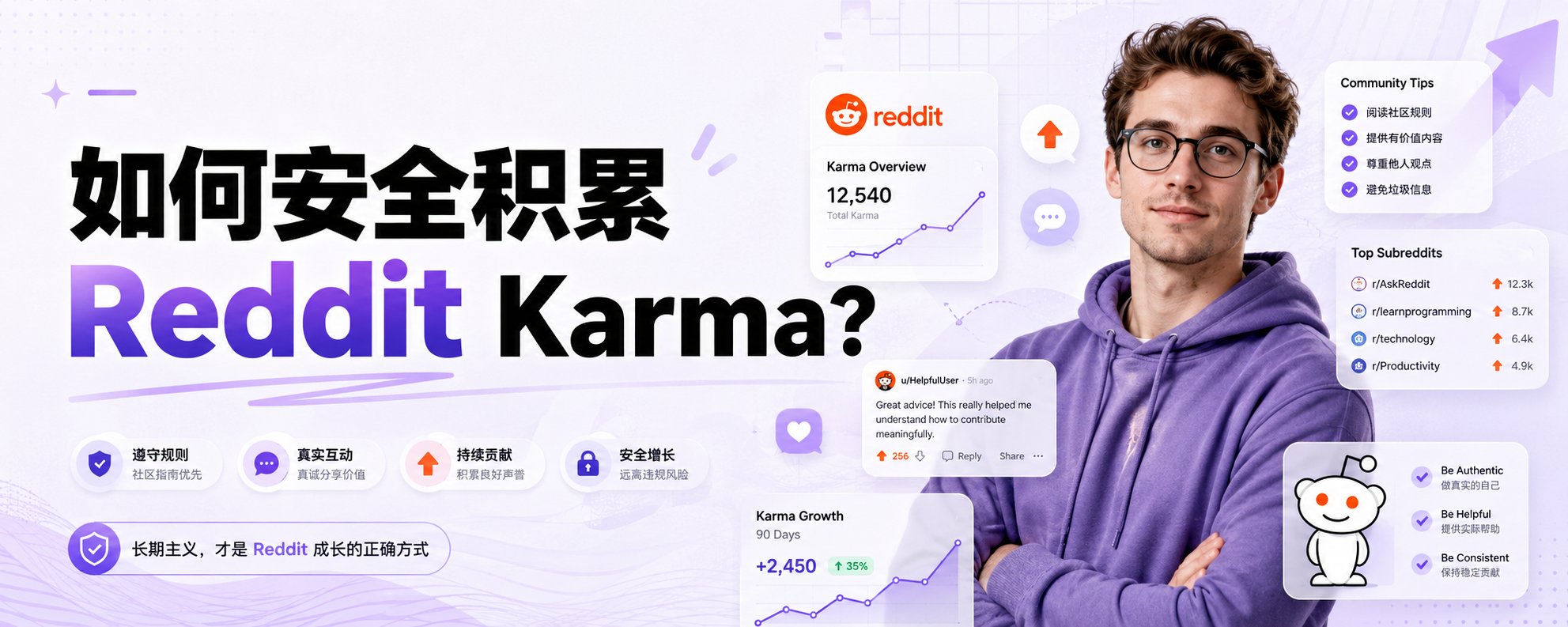如何安全积累 Reddit Karma？