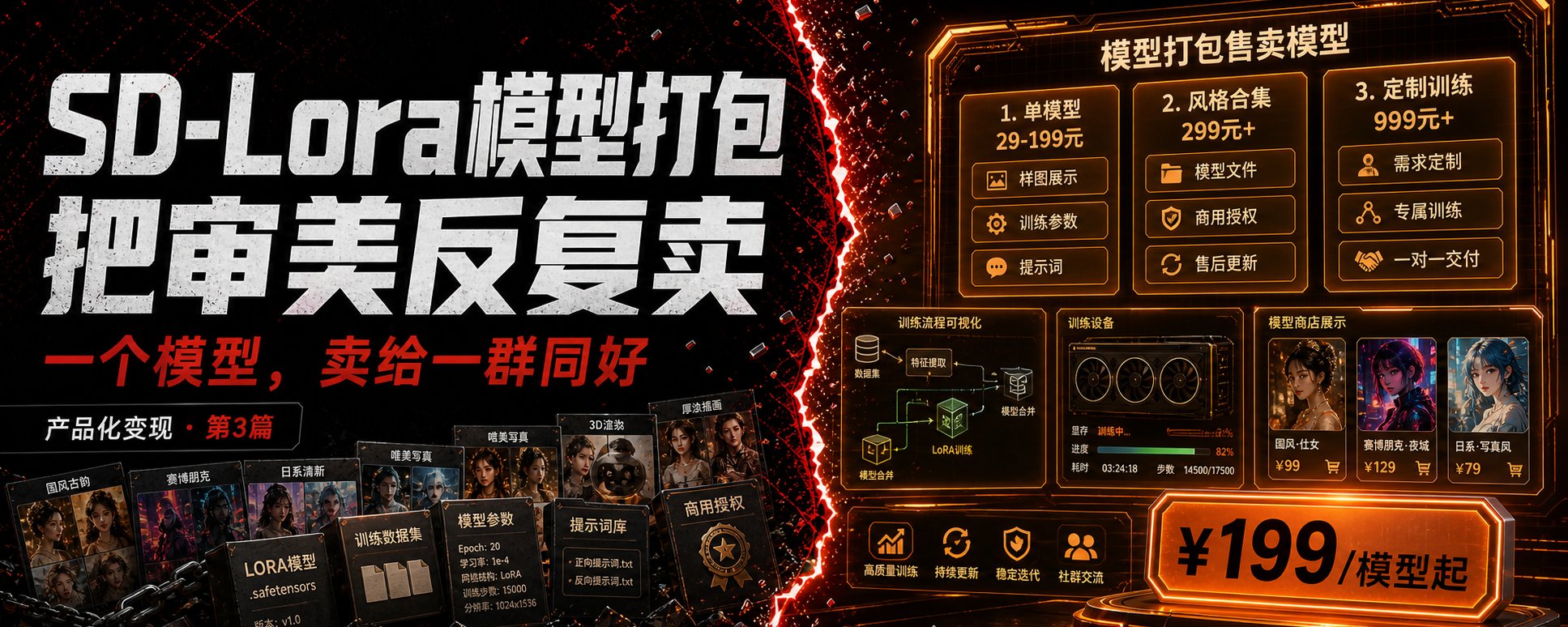 产品变现第三篇·SD/Lora模型打包售卖