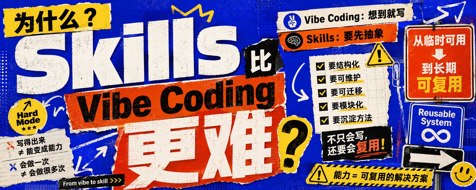 为什么Skills 比 Vibe Coding 更难？