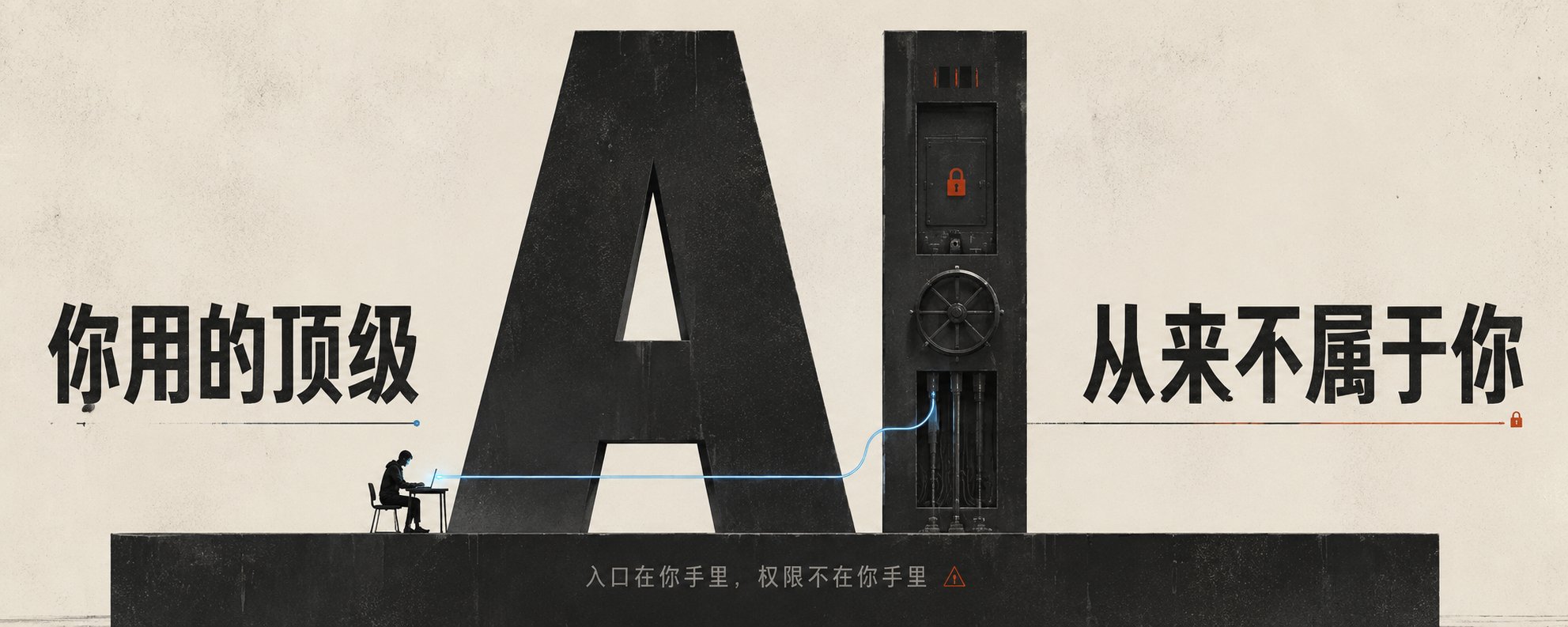 你用的顶级 AI，从来不属于你