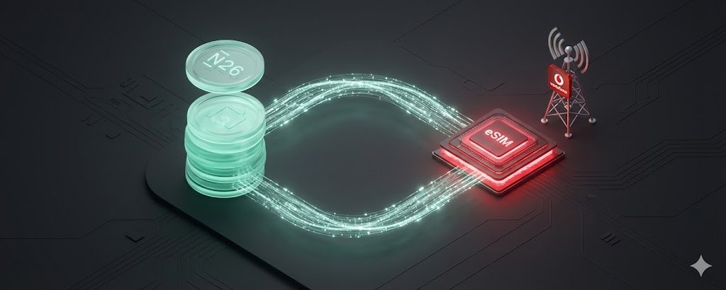 实操教程 ｜ 德国 Vodafone eSIM 通过N26实现低成本自动保号，每年仅需0.12欧元