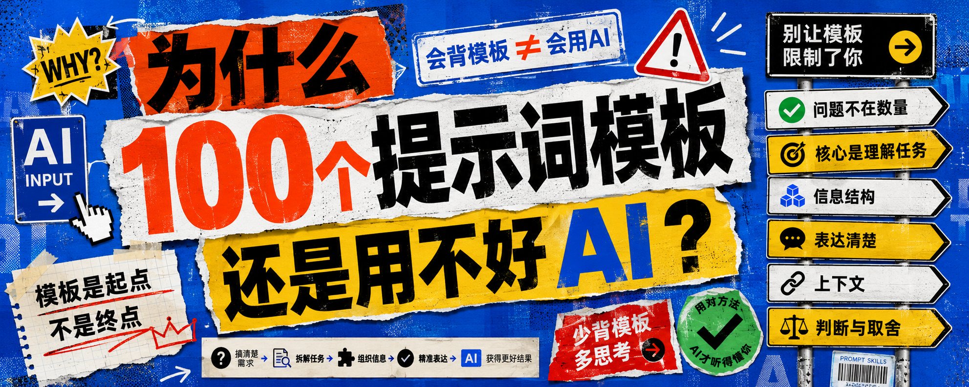 为什么学了 100 个提示词模板还是用不好 AI？