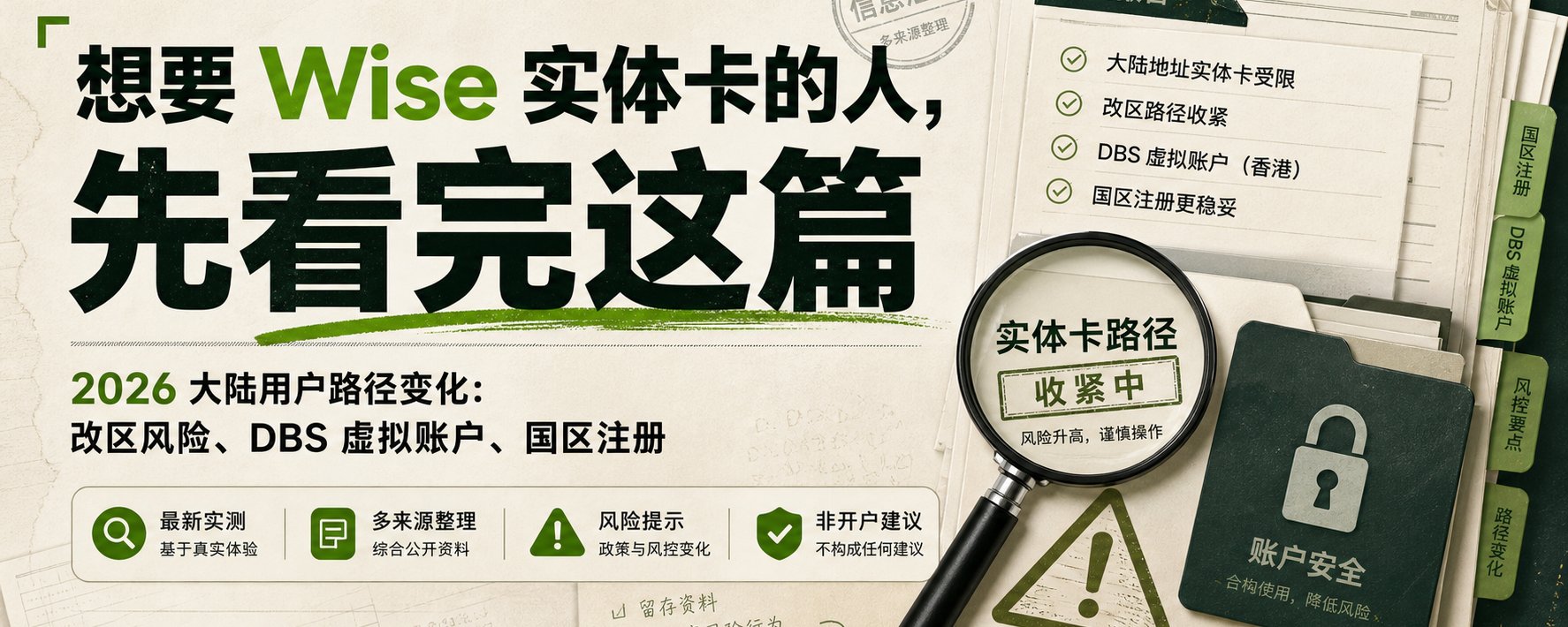 2026 Wise 有关事项汇总
