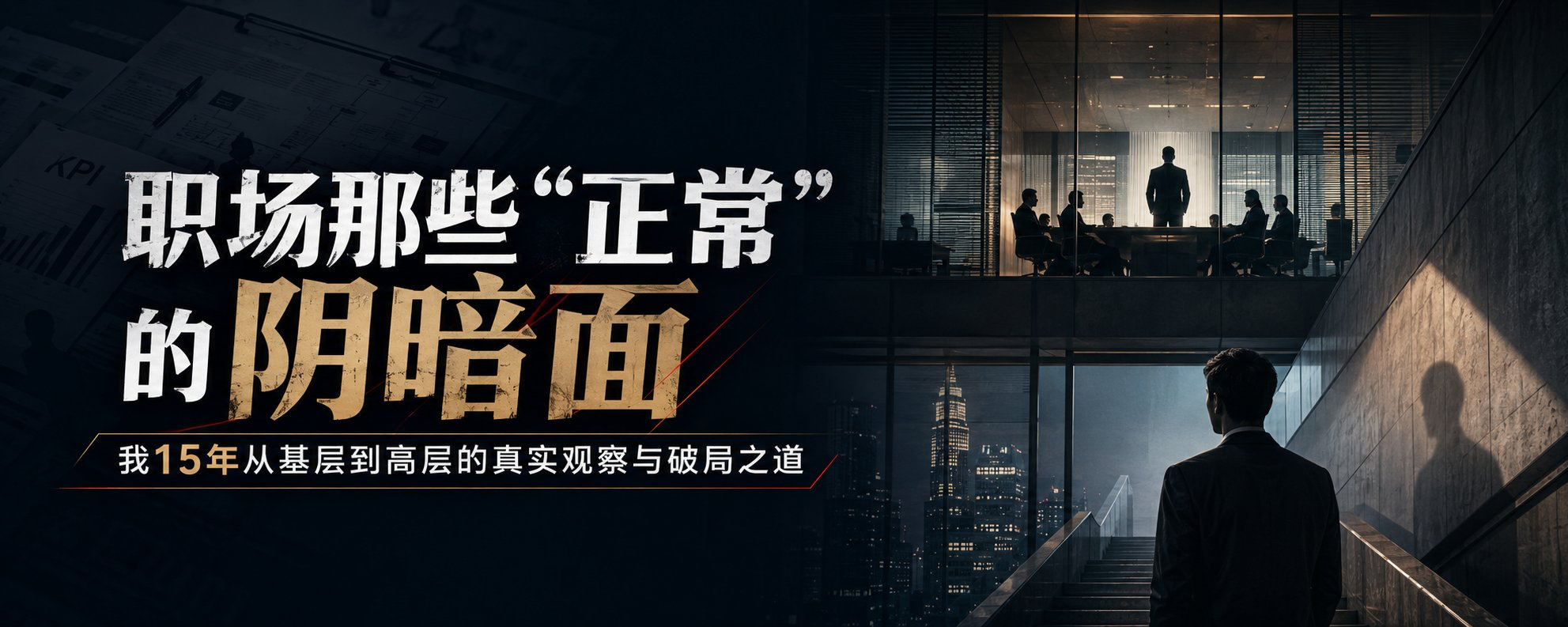 职场那些“正常”的阴暗面：我 15 年从基层到高层的真实观察与破局之道