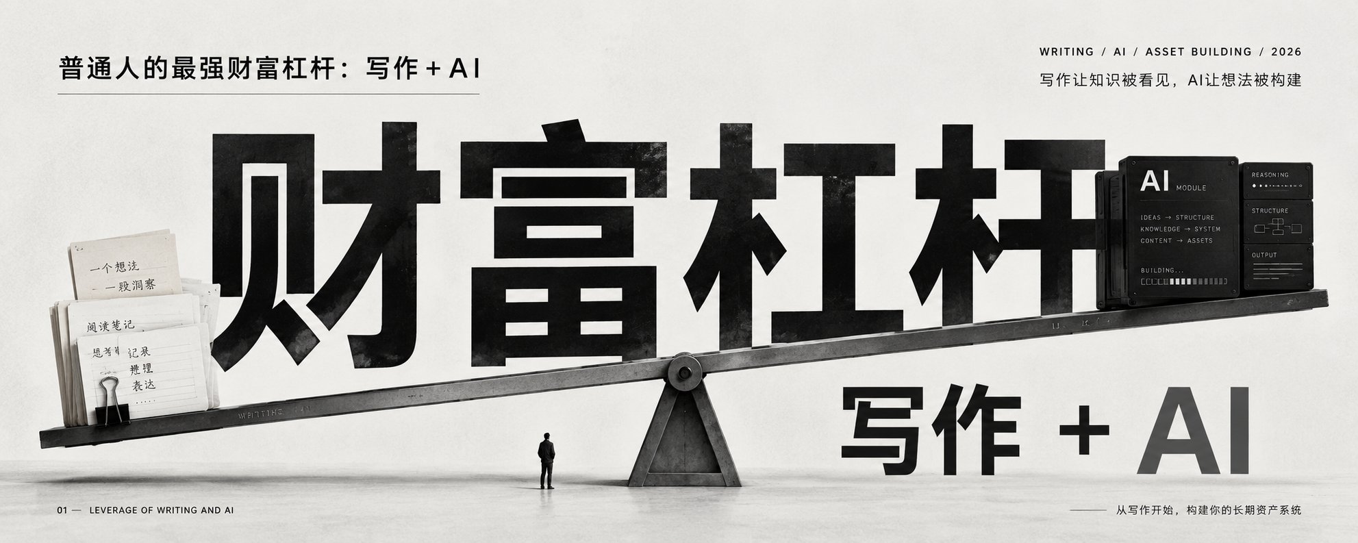 普通人财富杠杆：写作 + AI
